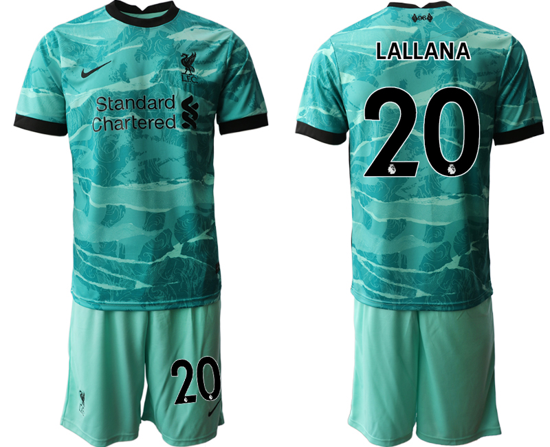 Men 2020-2021 club Liverpool away #20 green Soccer Jerseys